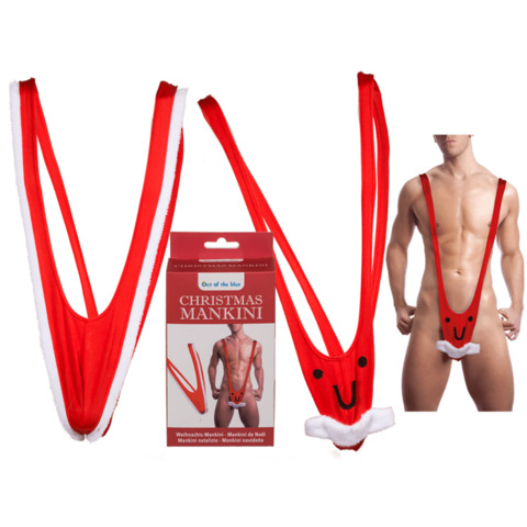 Kinky Plezier - OB037 - Kerstmankini - Lingerie