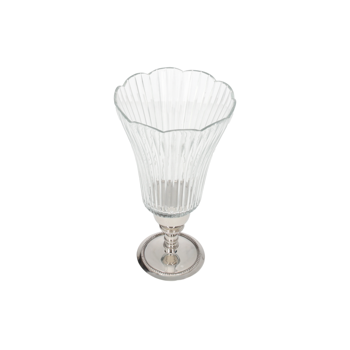 Crystal candle holder cup h 26x14 cm