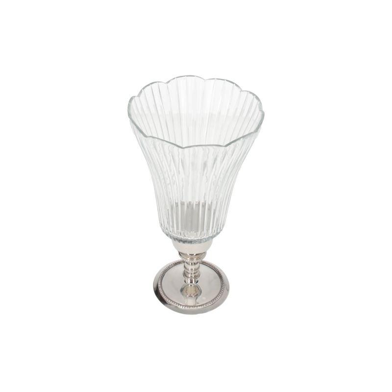 Crystal candle holder cup h 26x14 cm