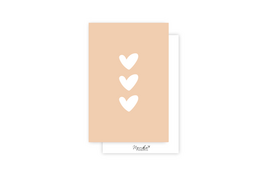 Mini-carte | Coeurs oranges