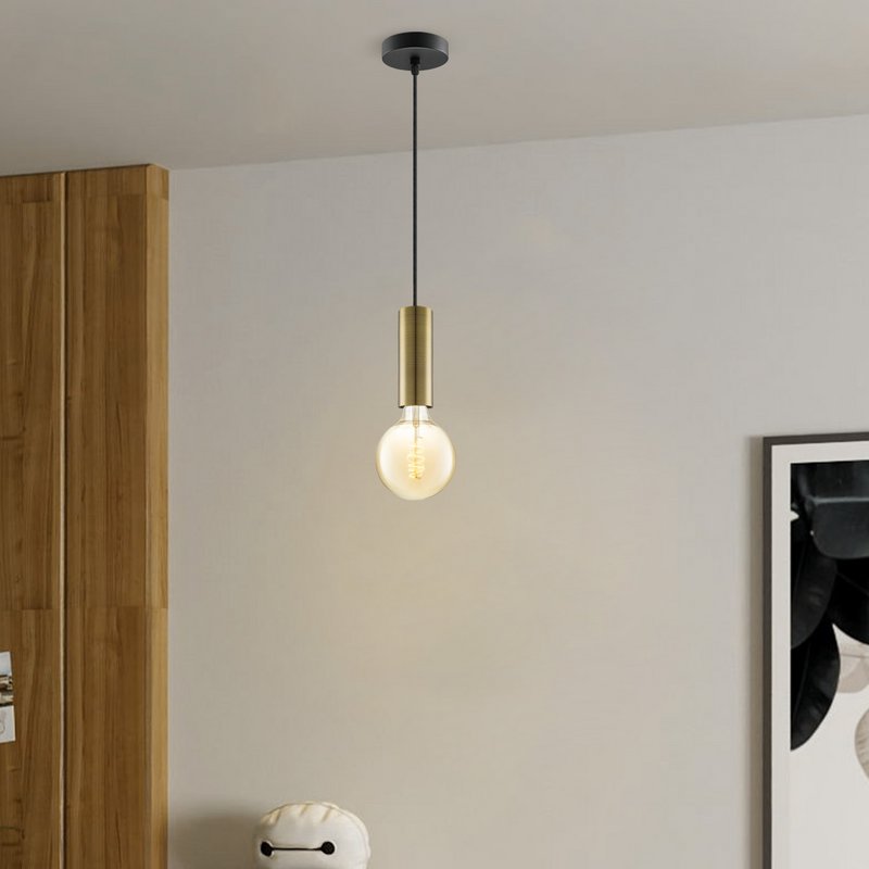 Home Sweet Home hanglamp brons Saga Spiraal - G260 - dimbaar E27 amber