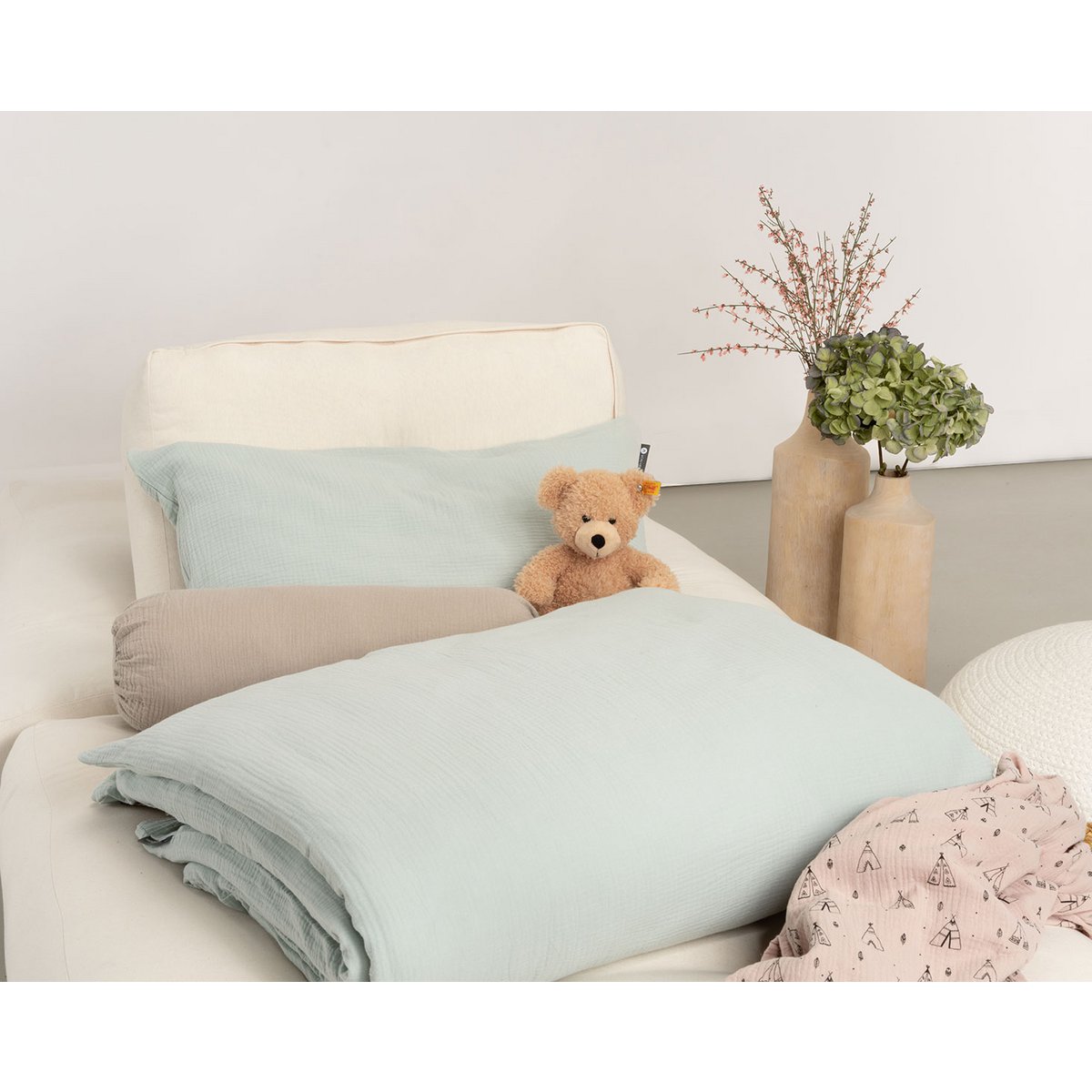 Kindermousseline beddengoed 135x200 cm