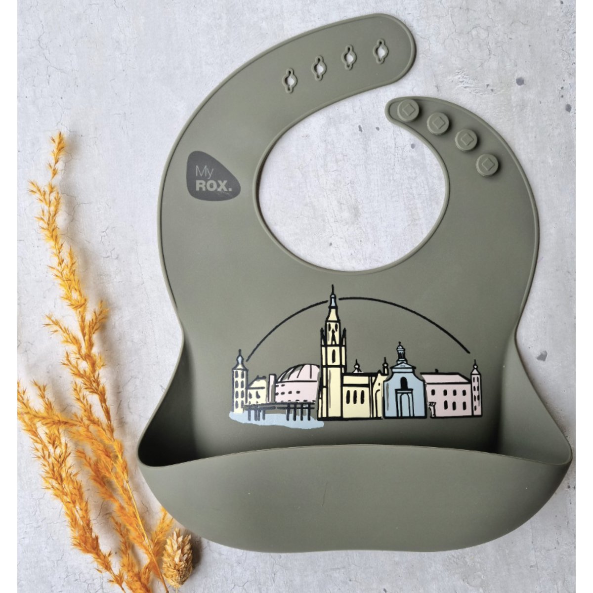 Silicone Bib Breda Olive