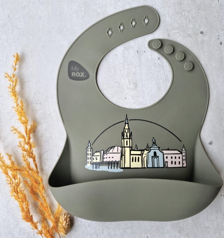 Silicone Bib Breda Olive
