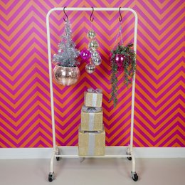Clothrack rack - Wheels - Sand - 80x40x155cm