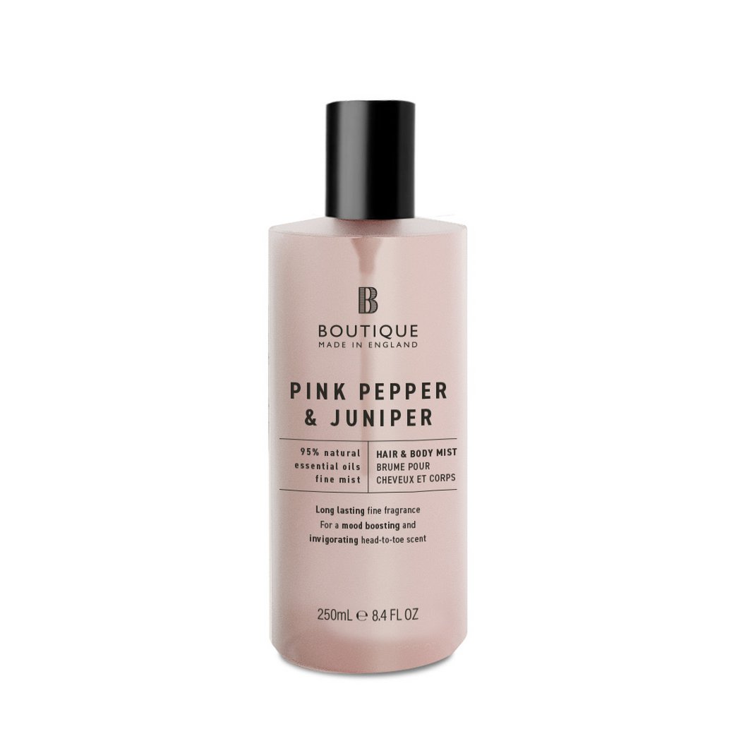 Boutique Scent Pink Pepper & Juniper Hair & Body Mist 250ml