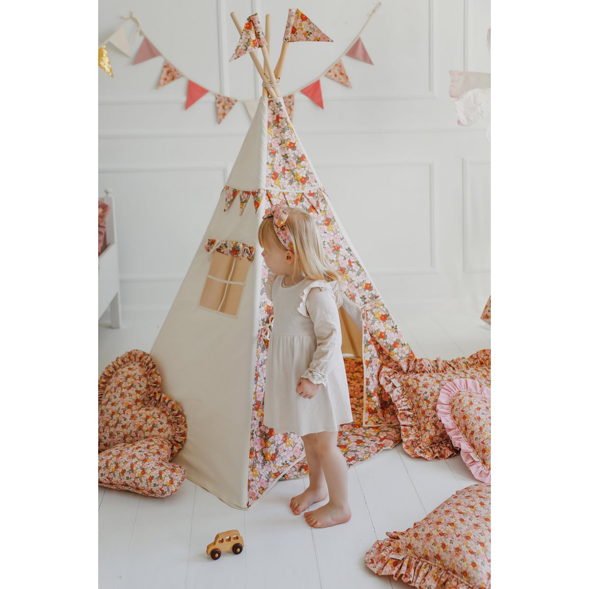Tipi- en mattenset “Groene tuin”