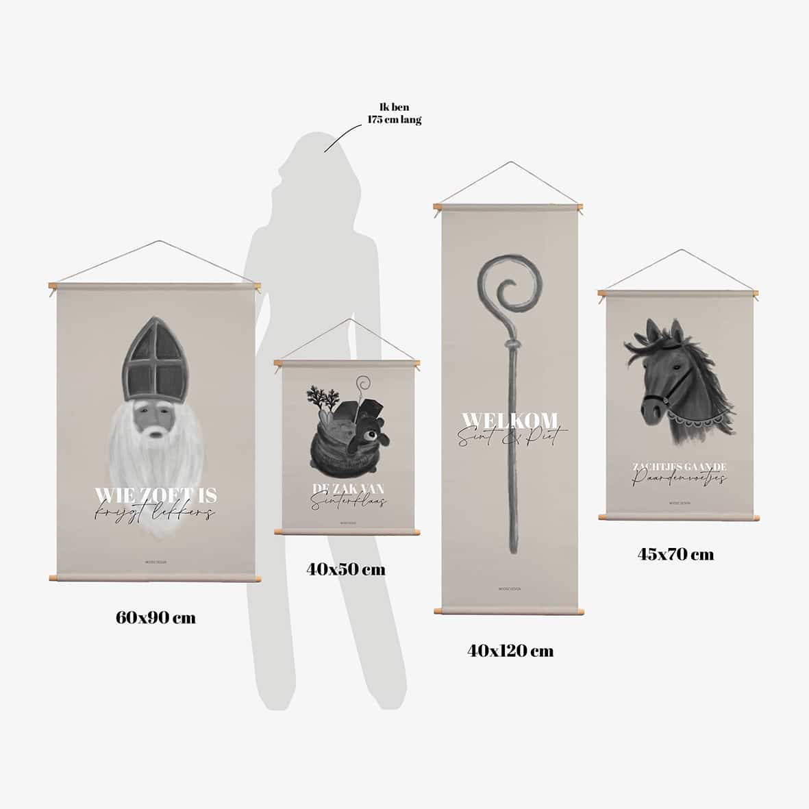 Textile poster - The horse's feet move softly - 45x70 cm