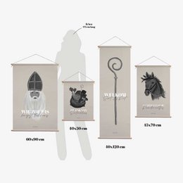 Póster textil - Las patas del caballo se mueven suavemente - 45x70 cm