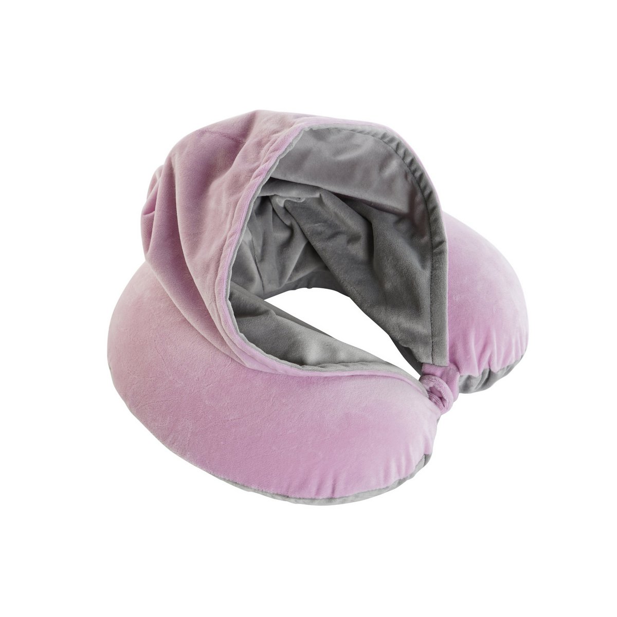 COJIN VIAJE POLIESTER 30X10X32 CAPUCHA ROSA RC208036