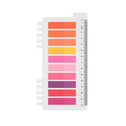 Ordinate sticky notes in a variety of colors including cherry, pink, and orange. The notes feature adhesive strips and can be used as bookmarks or small index tabs for aesthetic stationery.