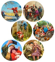 6 Coasters - 6 Images, Marius van Dokkum