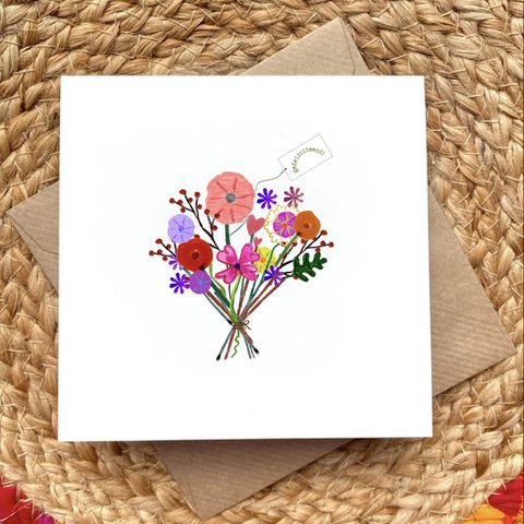 Card Bouquet Congratulations