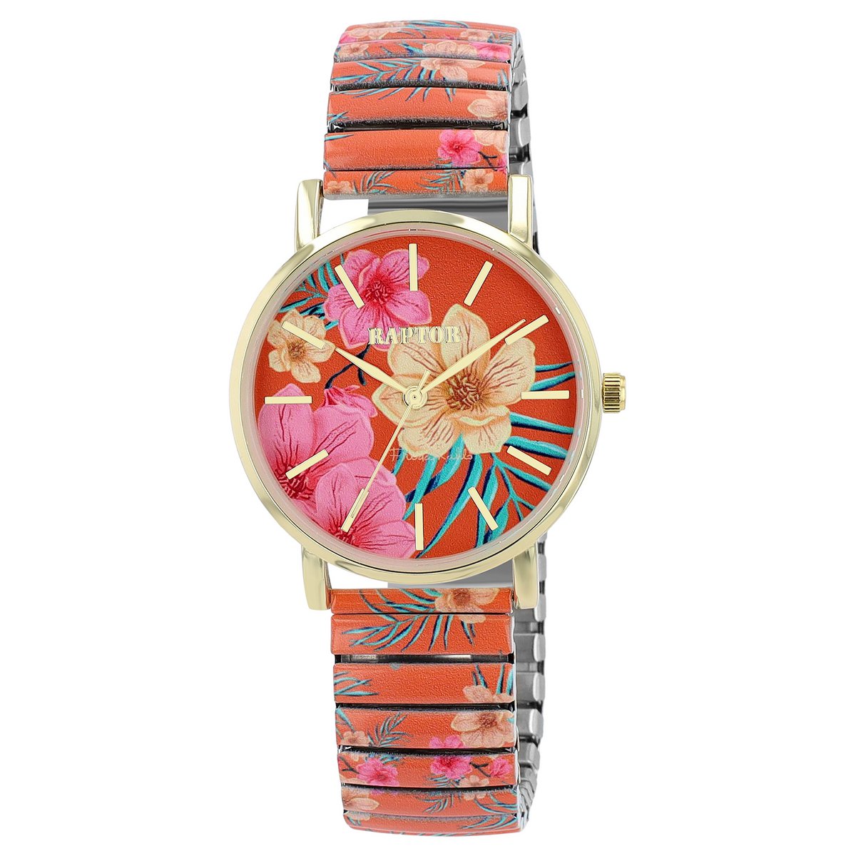 Raptor damespolshorloge "Frida Kahlo Edition" met trekkoord