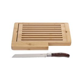 Coltello da pane e tagliere in legno di bambù LAGUIOLE HERITAGE