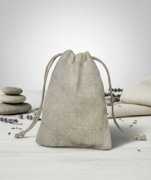 Jute gift bag with cord (packed in 10 pieces)