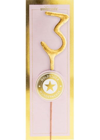 3 mini gold Goldstück Wondercandle® mini