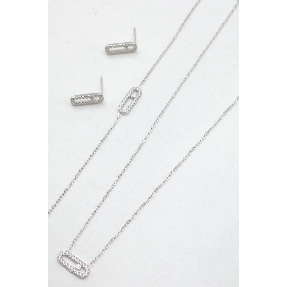 Parure de bijoux en acier inoxydable