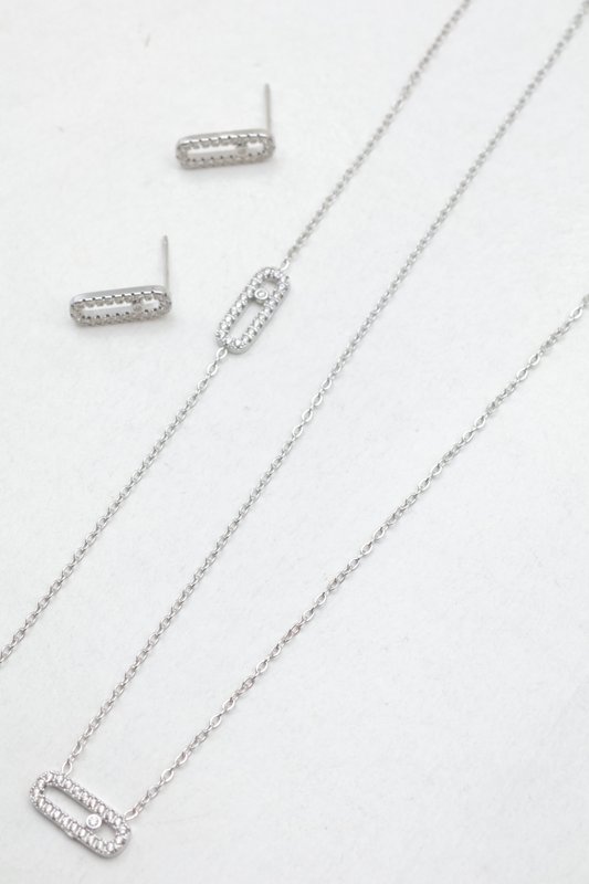 Parure de bijoux en acier inoxydable