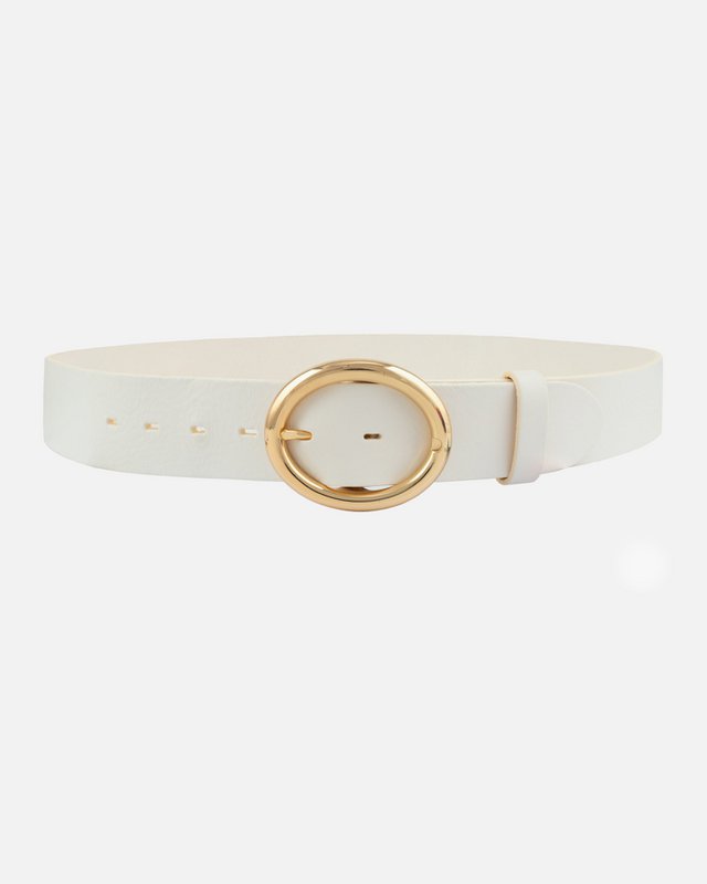 MADE TO ORDER Calvin | Vintage Round Buckle Leather Belt