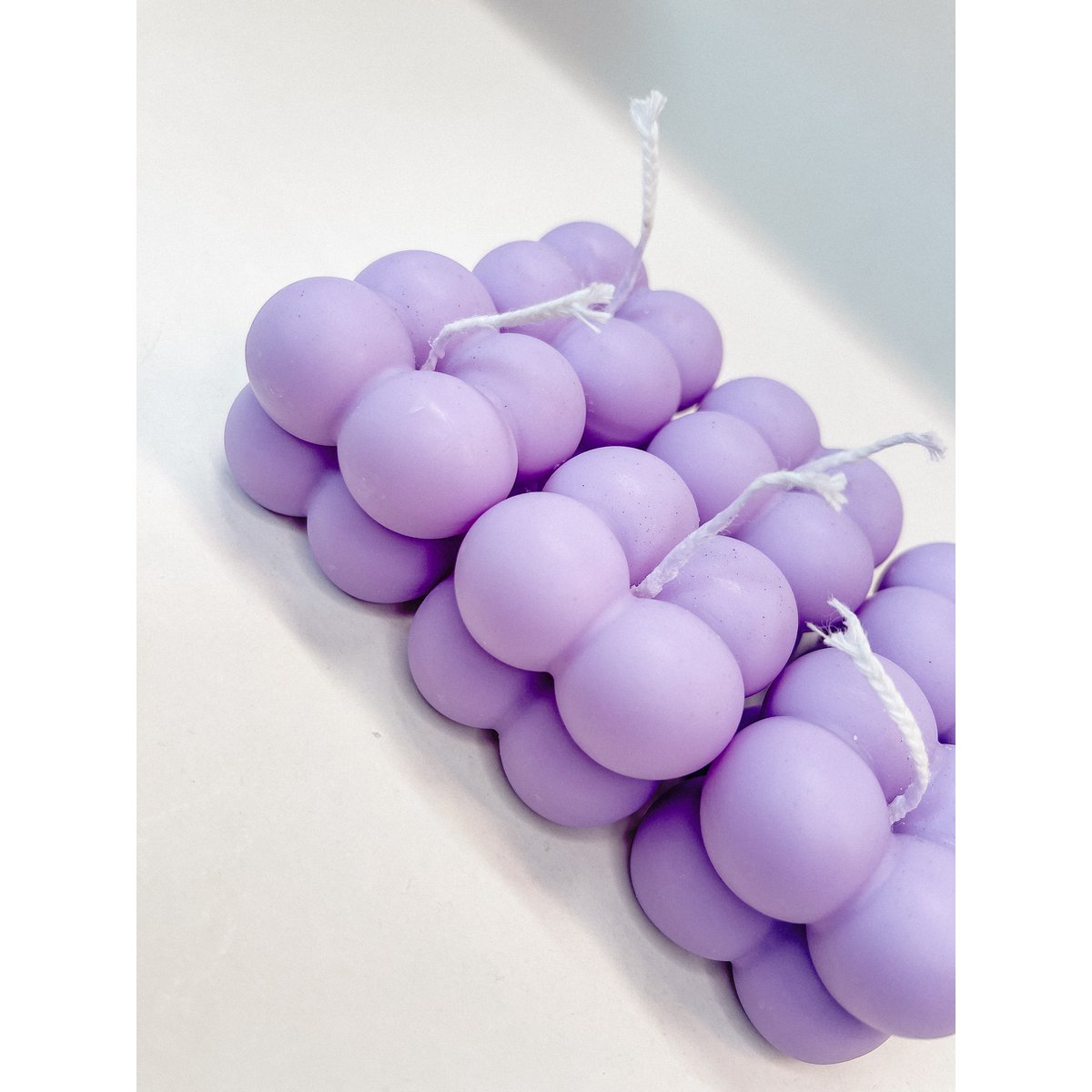 Bubble Candle Lilac (small) - Small Lilac Bubble Candle