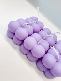 Bubble Candle Lilac (small) - Small Lilac Bubble Candle