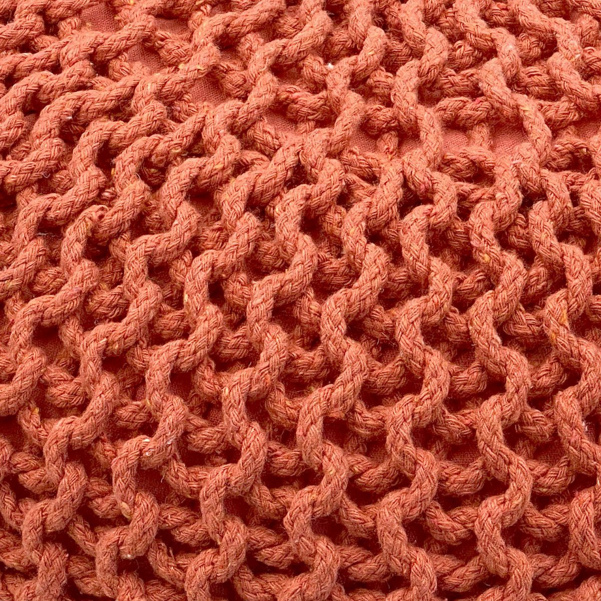 Brei -ontlasting pouf Ø 45 H 30 cm cm stoel pouf breien vloer kussen