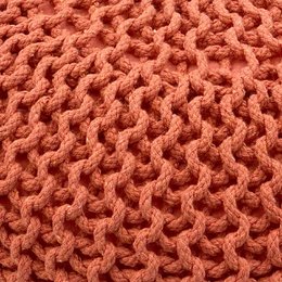 Knitted stool pouf Ø 45 H 30 cm cm seat pouf knitted floor cushion
