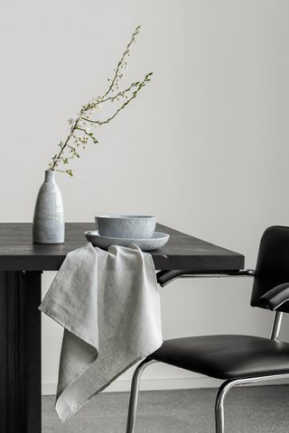 Servietten Ice Grey (2er-Set) / 100 % Leinen