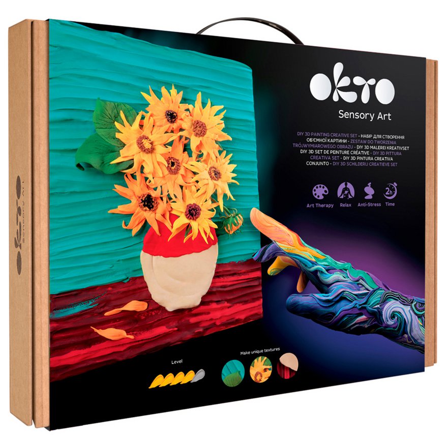 Okto Sensory Art 3D Painting - Masterpiece - Sunflowers, Vincent Van Gogh