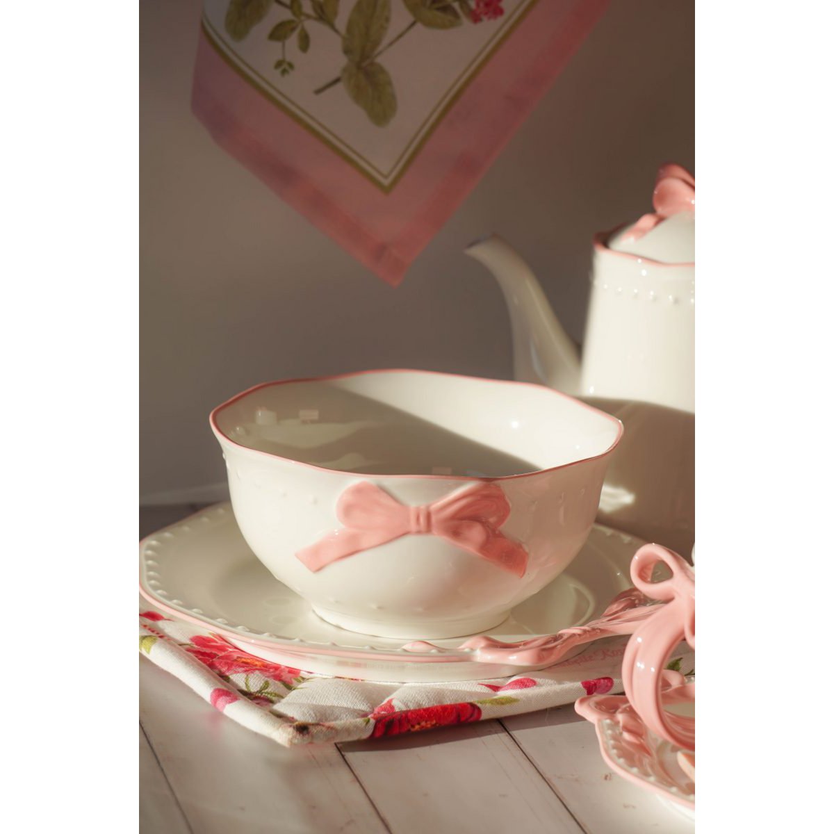 Ciotola Ribbon Grace rosa 15,5 cm Isabelle Rose