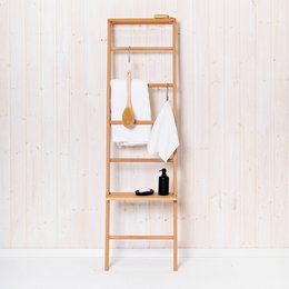 Échelle à vêtements complète SET chêne