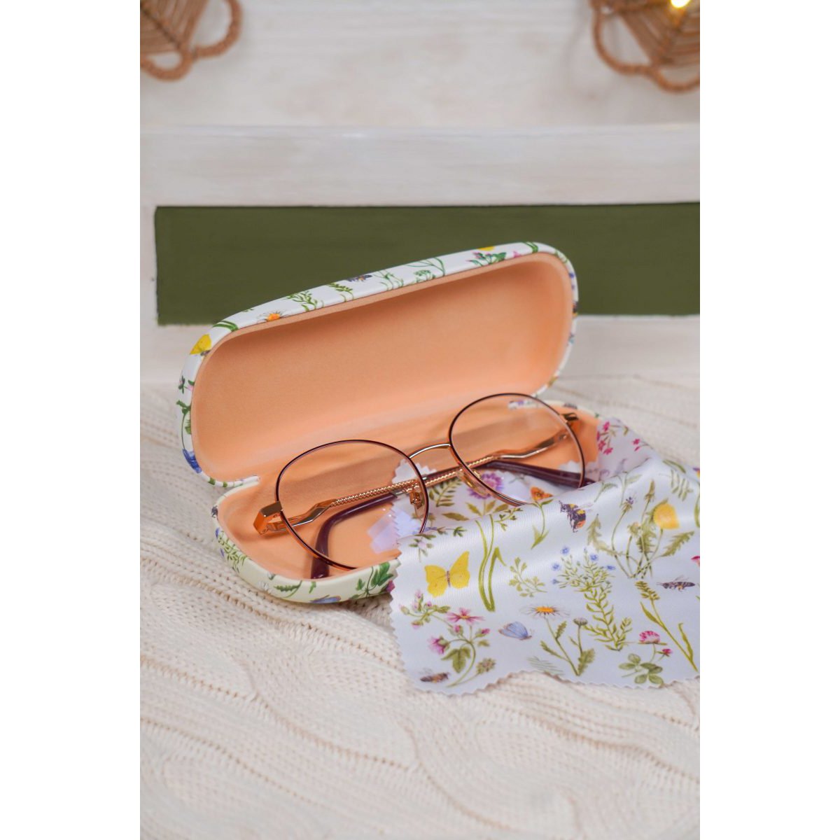 Glasses case Meadow 16x3,5 cm Isabelle Rose