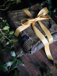 Carédeau 100% algodón Diseño Francés Papel de regalo reutilizable tamaño M (55x55cm) : Nudo
