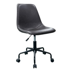 Monaco Office Chair - Brown, PU/Steel, 56x48x93 cm
