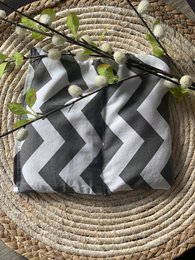 bolsa de granos de trigo baby "zigzag"