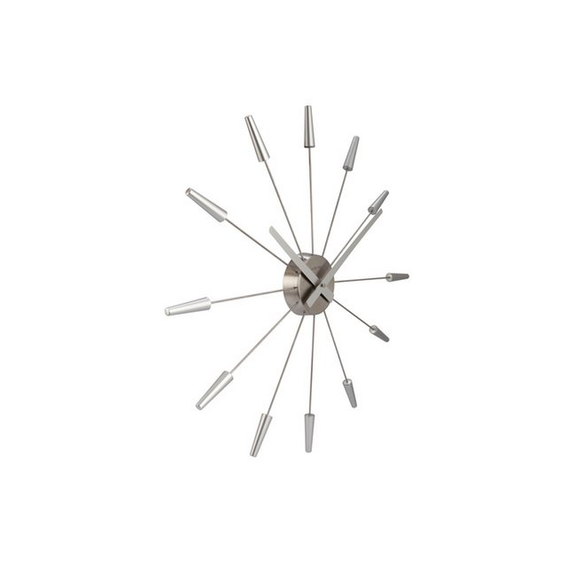 Horloge murale NeXtime Plug-Inn 58 cm argent