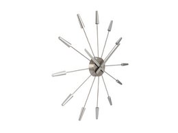 Vægur NeXtime Plug-Inn 58 cm sølv
