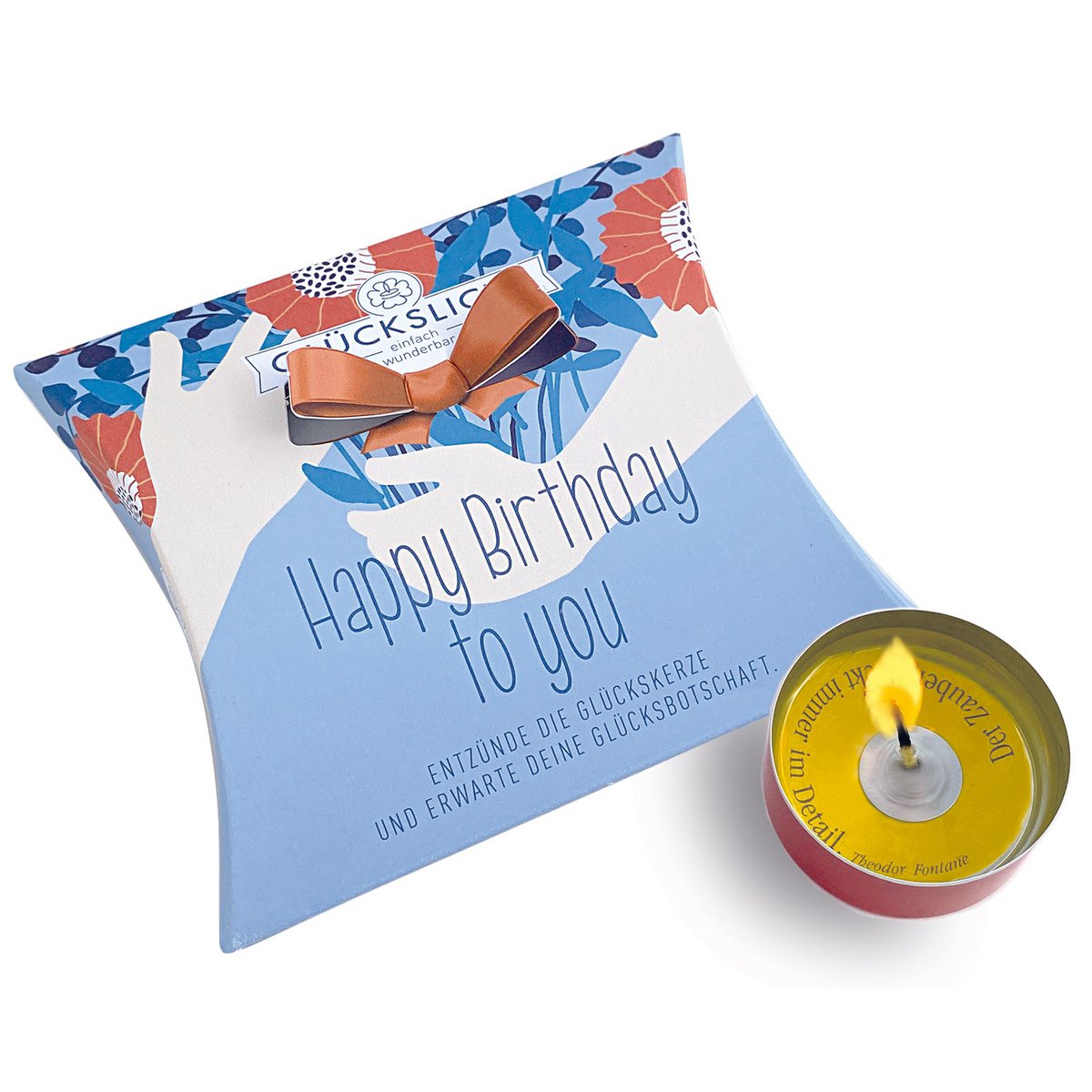 Lumière porte-bonheur / Dans le coffret cadeau avec un nœud découpé 🎀 / Émotion / Joyeux anniversaire