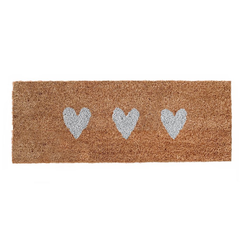 Kleine Kokosmatte Kleine Herzen (VE = 6 Stk)