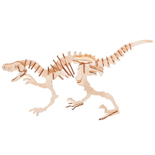 Kit di costruzione Dino Dinosauro Velociraptor in legno