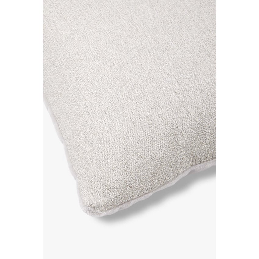 Luxuriöser dekorativer Kissenbezug aus Mohair, Amy, nebelgrau, 50 x 30 cm