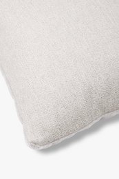 Housse de coussin déco luxe mohair Amy gris brume 50x30 cm