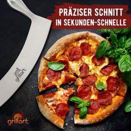 Grillart® Premium PizzaMesser - Taglie di pizza in acciaio inossidabile extra affilato