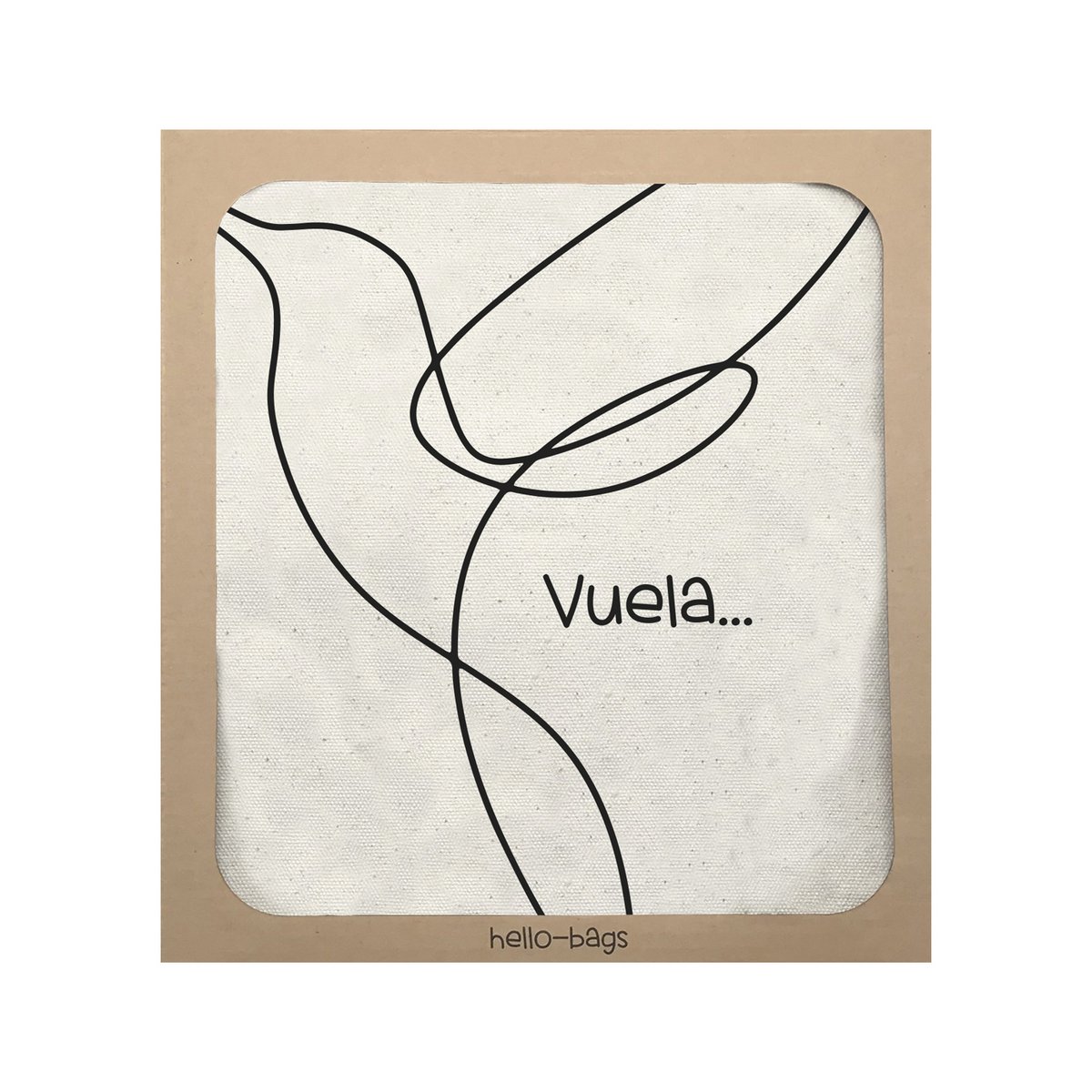 Totebags. Bolso grande modelo "VUELA"