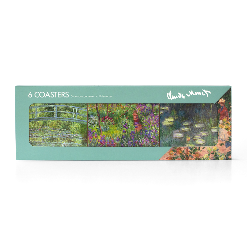 Posavasos, juego de 6, jardín de Monet en Giverny
