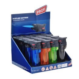 Colorful transparent blowtorch lighters in various colors including blue, orange, green, and black. These lighters are suitable for a variety of uses and can be easily found in the lighters category.