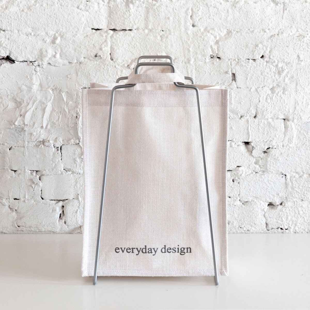 HELSINKI paper bag holder silver