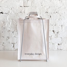 HELSINKI paper bag holder silver