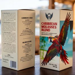 Volante Caribbean Melasse Blend 0,0% – Alcoholvrije Rum-Style Spirit – 700 ml – Geschenkdoos